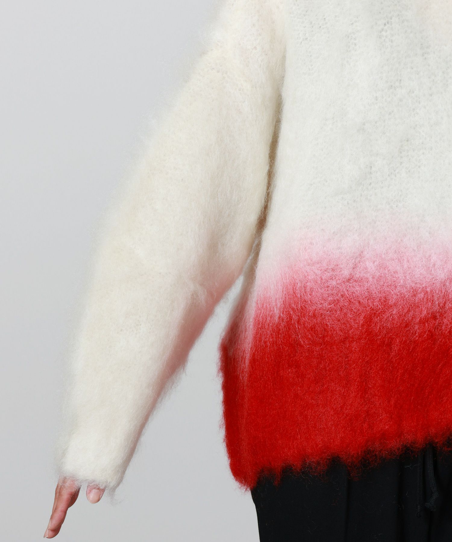 タグありFur Knitted High Neck Top mame Fur Knitted High Neck Top - white - Mame Kurogouchi マメクロゴウチ