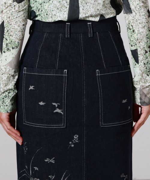 Mame Kurogouchi(マメ クロゴウチ)】 Nature Pattern Jacquard Denim