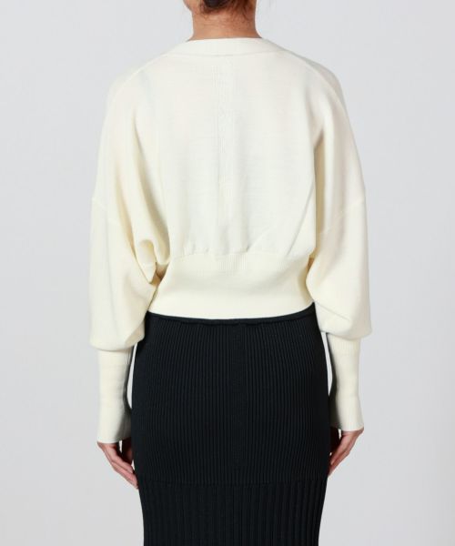 CFCL(シーエフシーエル)】 WOOL GARTER CROPPED CARDIGAN｜PARIGOT