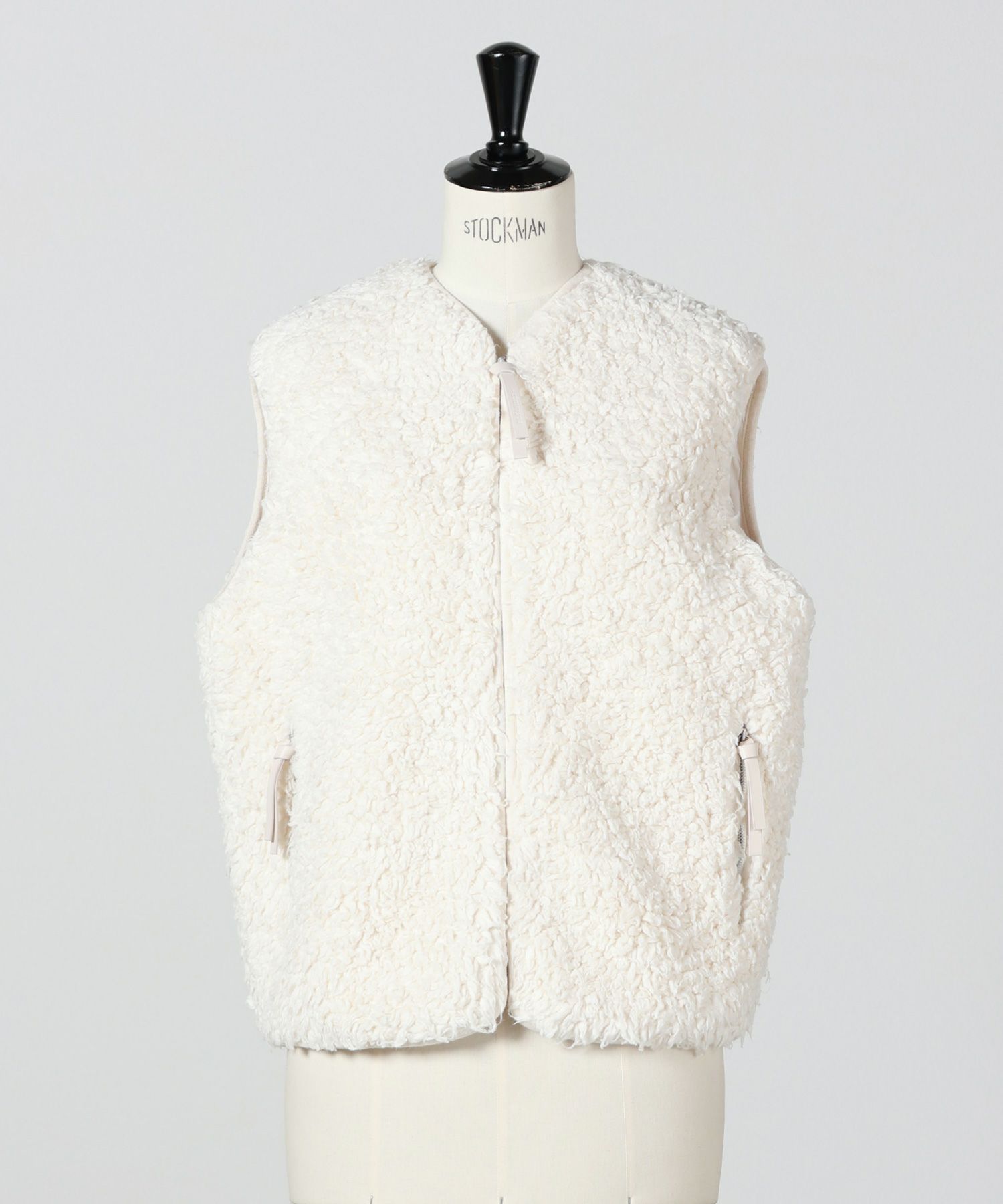 JIL SANDER(ジルサンダー)】 ナチュラルコットンフリースベスト