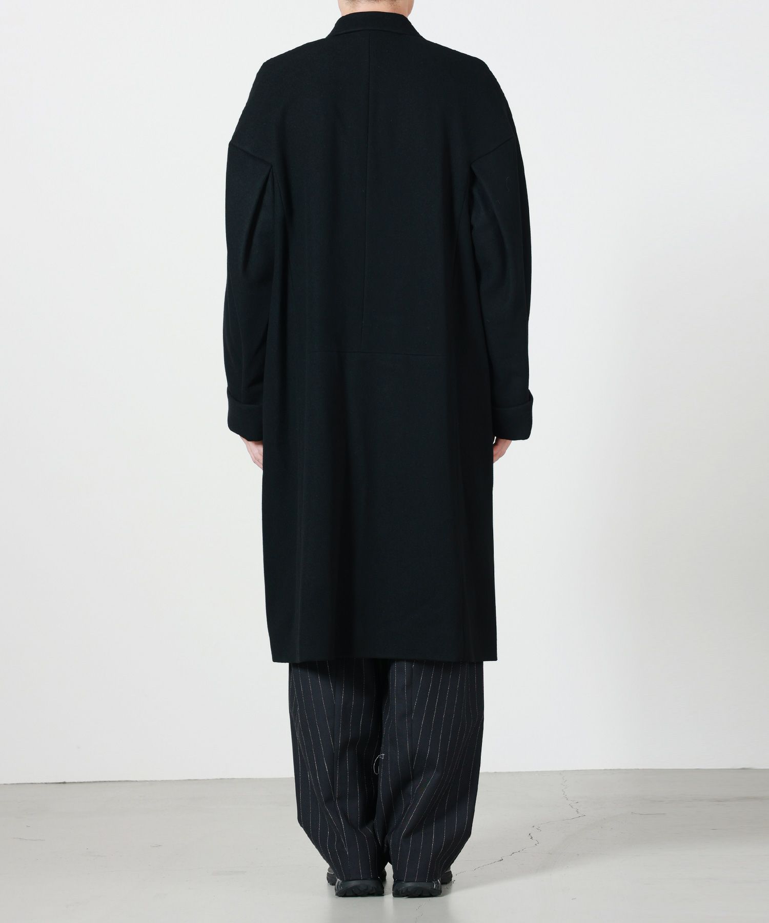 OVERCOAT(オーバーコート)】 Notched Lapel Overcoat In Melton Wool