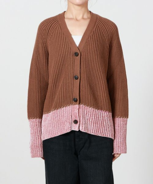 MARNI(マルニ)】 ウールカラーブロックカーディガン｜PARIGOT ONLINE