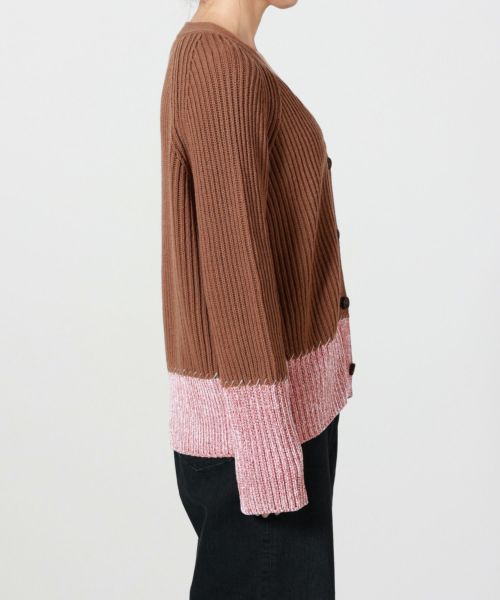 MARNI(マルニ)】 ウールカラーブロックカーディガン｜PARIGOT ONLINE