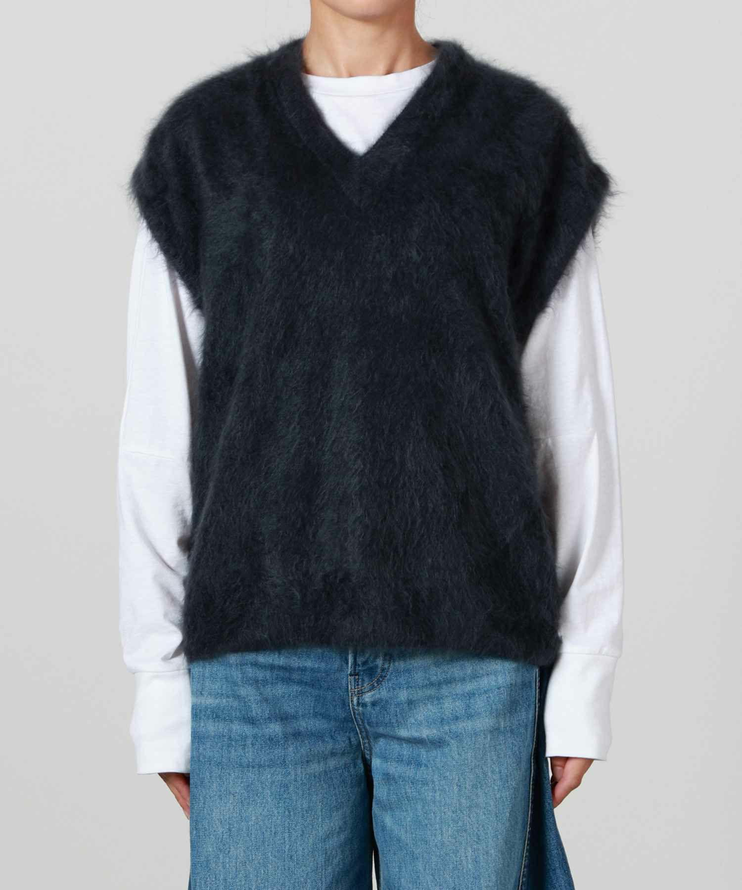 ATON(エイトン)】 ROYAL CASHMERE FUR | VEST｜PARIGOT ONLINE（パリゴ