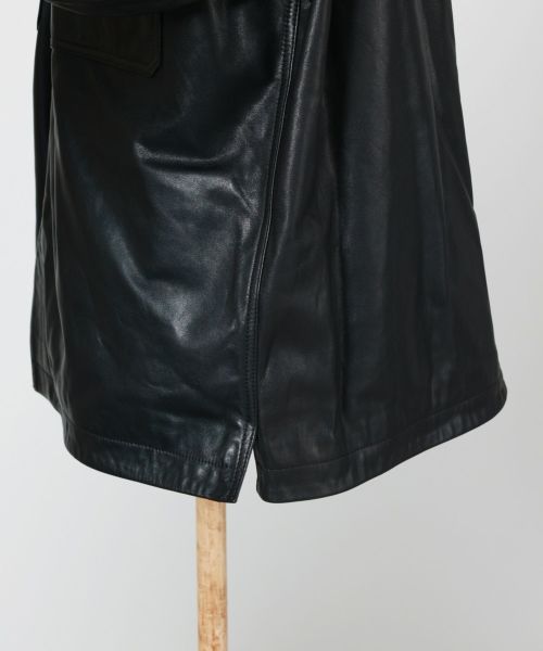 LEMAIRE(ルメール)】 LEATHER COLLARSTAND OVERSHIRT｜PARIGOT ONLINE