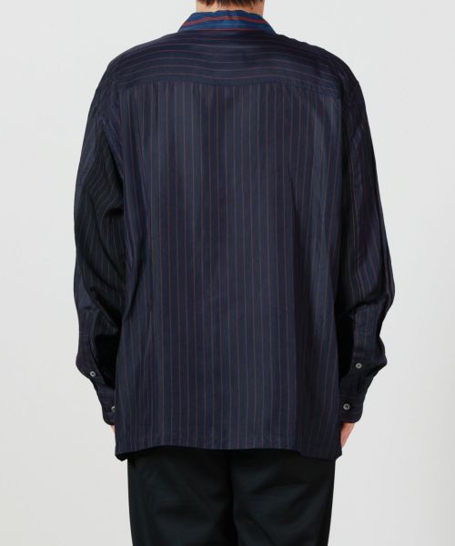 TOGA VIRILIS(トーガ ビリリース)】 CUPRA STRIPE SHIRT｜PARIGOT