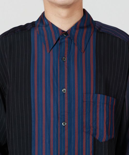 TOGA VIRILIS(トーガ ビリリース)】 CUPRA STRIPE SHIRT｜PARIGOT