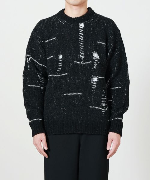 YOKE(ヨーク) BROKEN CREWNECK SWEATER YOKE - YOKE / BROKEN CREWNECK