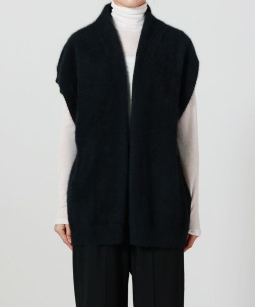 Sugar Rose(シュガーローズ)】 フォックスアルパカカーデ風ジレ