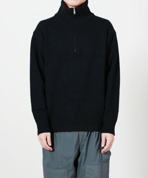 ATON(エイトン)】 ハーフジップセーター｜PARIGOT ONLINE（パリゴ