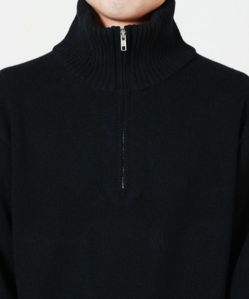 ATON(エイトン)】 ハーフジップセーター｜PARIGOT ONLINE（パリゴ