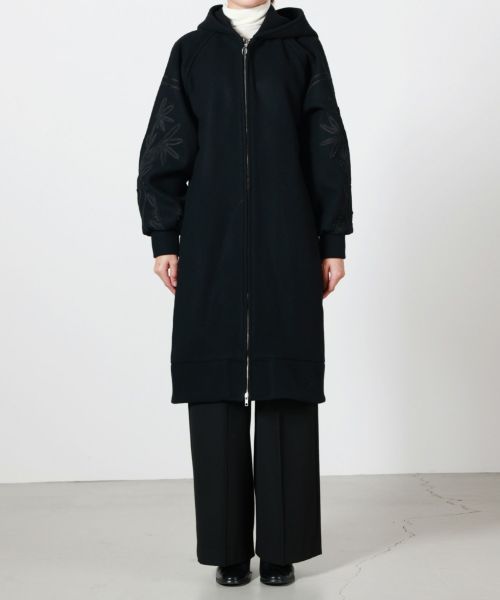 LOKITHO ロキト ジャケット 2 ブラック レディース LOKITHO(ロキト)】 CORD EMB HOODED COAT｜PARIGOT ONLINE（パリゴ