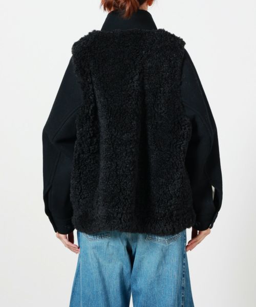 HYKE(ハイク)】 DOUBLE FACE FAUX SHERLING DUFFLE JACKET｜PARIGOT