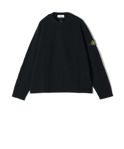 STONE ISLAND(ストーンアイランド)】 クルーネックリブニットプル