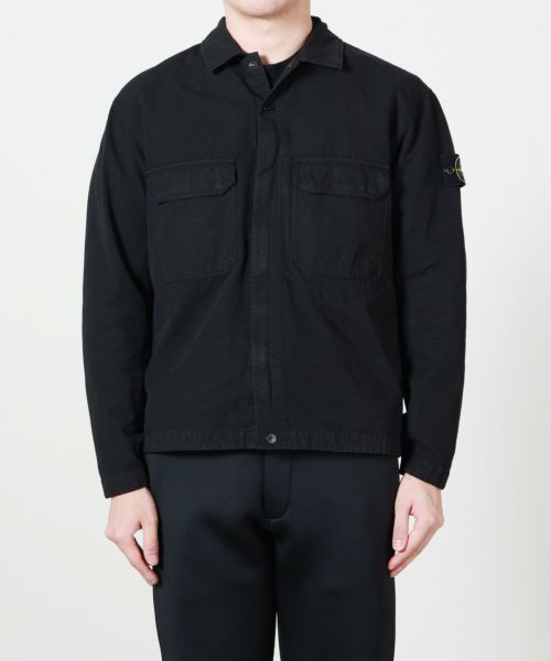 STONE ISLAND(ストーンアイランド)】 ロゴパッチロングスリーブシャツ