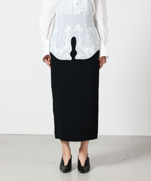 Mame Kurogouchi(マメ クロゴウチ)】 Triacetate Georgette Embroidery