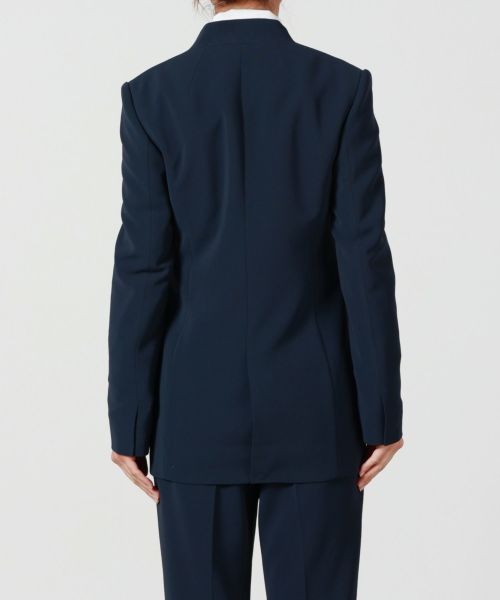 Mame Kurogouchi(マメ クロゴウチ)】 Acetate Polyester Collarless