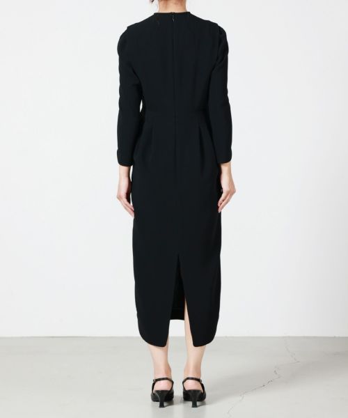 Mame Kurogouchi(マメ クロゴウチ)】 Triacetate Georgette V-Neck