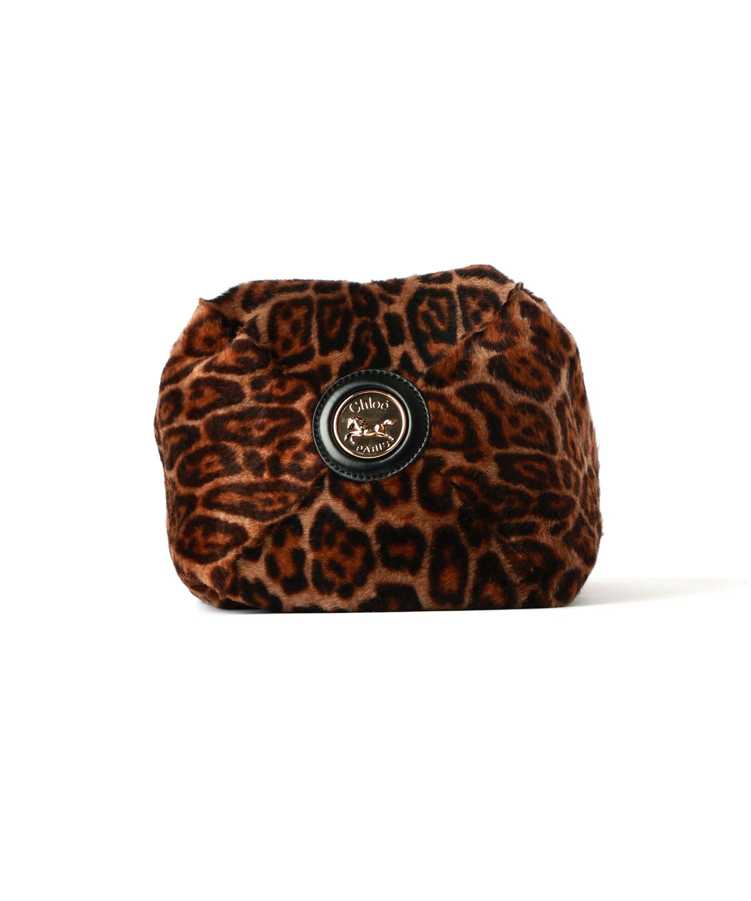 Chloe(クロエ)】 レオパードプリント シアリング製スモールChloe