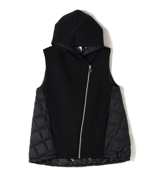 マルシャルテル ダウンベストパーカー ブラック PARIGOT(パリゴ)】 MARECHALTERRE(マルシャルテル)別注 ダウンベスト