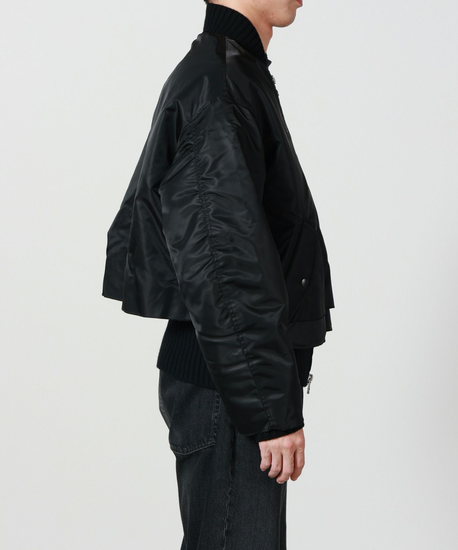 YOKE(ヨーク)】 Connected Rib Knit Flight Jacket｜PARIGOT ONLINE