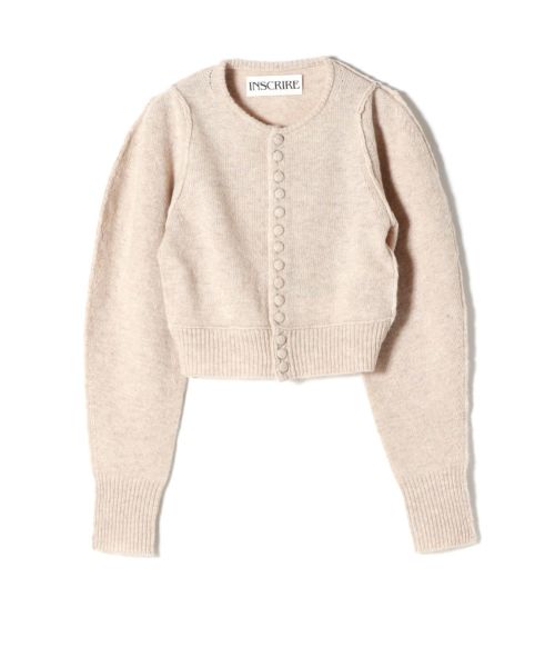 INSCRIRE(アンスクリア)】 Shoulder Cardigan｜PARIGOT ONLINE（パリゴ