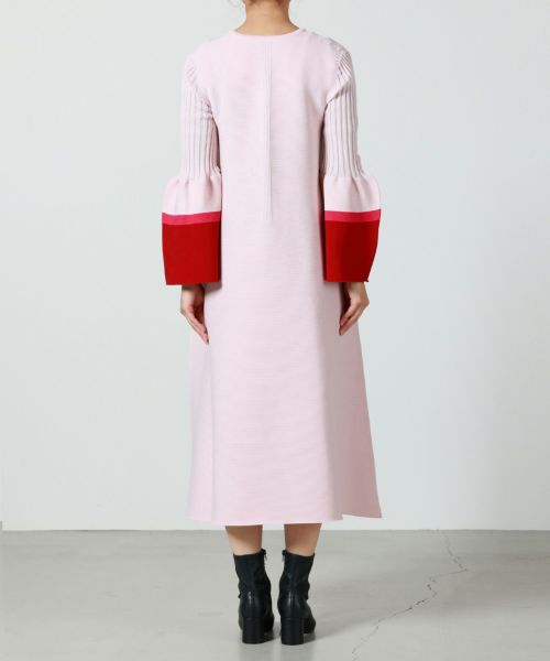 CFCL(シーエフシーエル)】 POTTERY LONG BELL SLEEVE FLARE DRESS