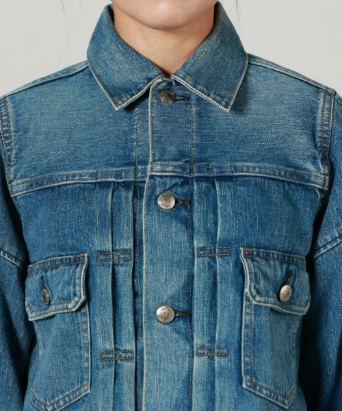 ジャケット・アウター HYKE balloon sleeve denim jacket BALLOON SLEEVE DENIM JACKET/TYPE2-バルーンスリーブデニムジャケット
