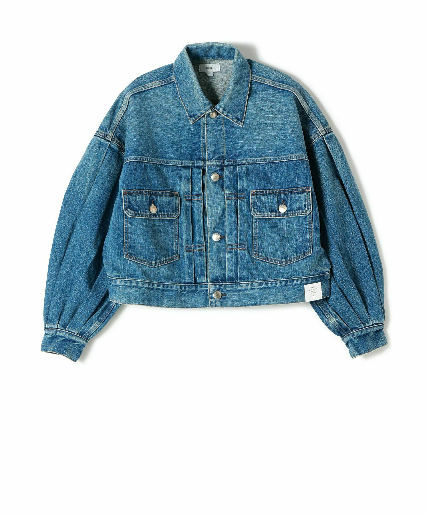 HYKE(ハイク)】 《26SS予約》BALOON SLLEVE DENIM JACKET TYPE2
