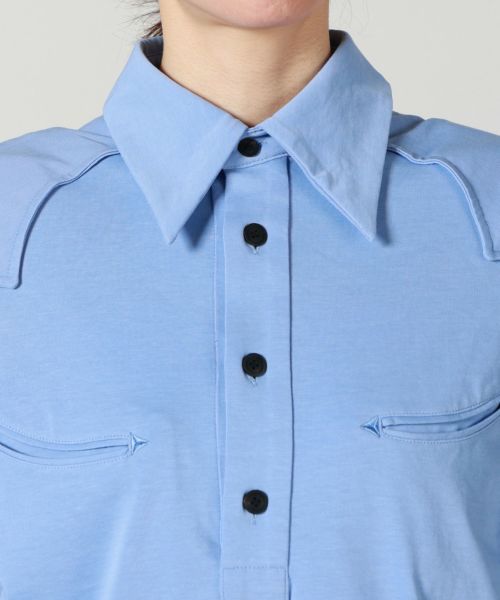 TOGA PULLA(トーガプルラ)】 COTTON JERSEY SHIRT｜PARIGOT ONLINE