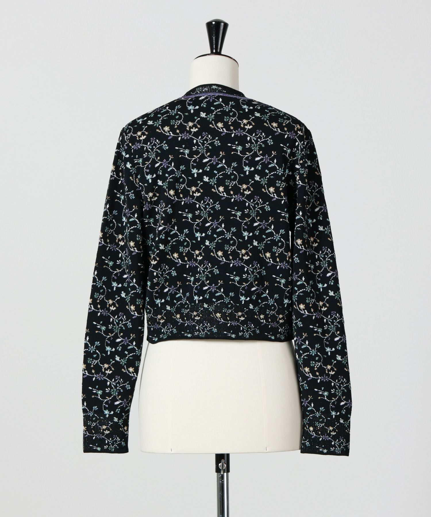 Mame Kurogouchi(マメ クロゴウチ)】 Floral Motif Glitter Knit