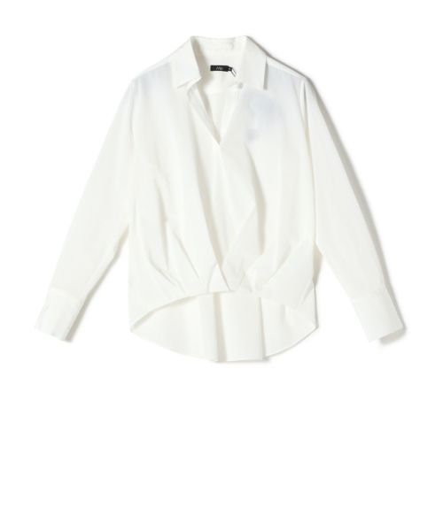 M・Fil(エム フィル)】 TA/COタイプライター フロントタックブラウス