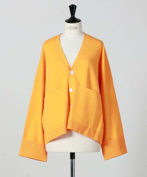 ENFOLD WIDE-ARM CARDIGAN カーディガン エンフォルド ENFOLD V CARDIGAN カーディガン ニット 長袖 38 グレー