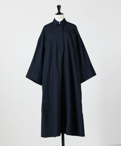 ENFOLD WIDE FLARE DRESS ワンピース グレー 36 WILLSELECTION（ウィルセレクション） ワンピース クロスネックフレア