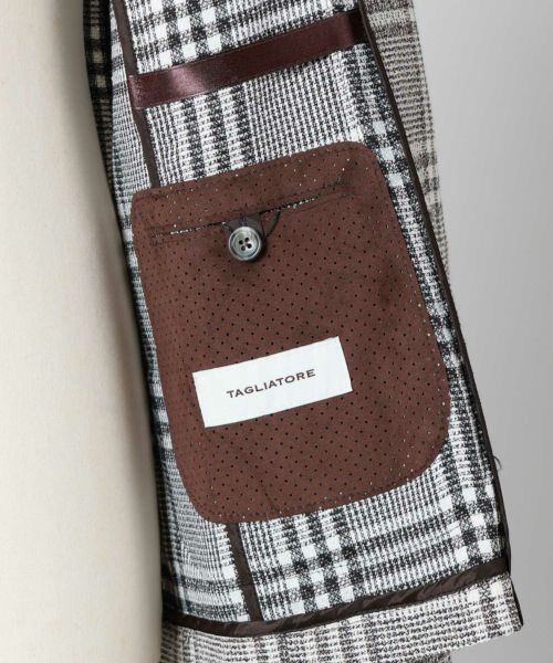TAGLIATORE(タリアトーレ)】 G-LIGHT/チェックシングルジャケット