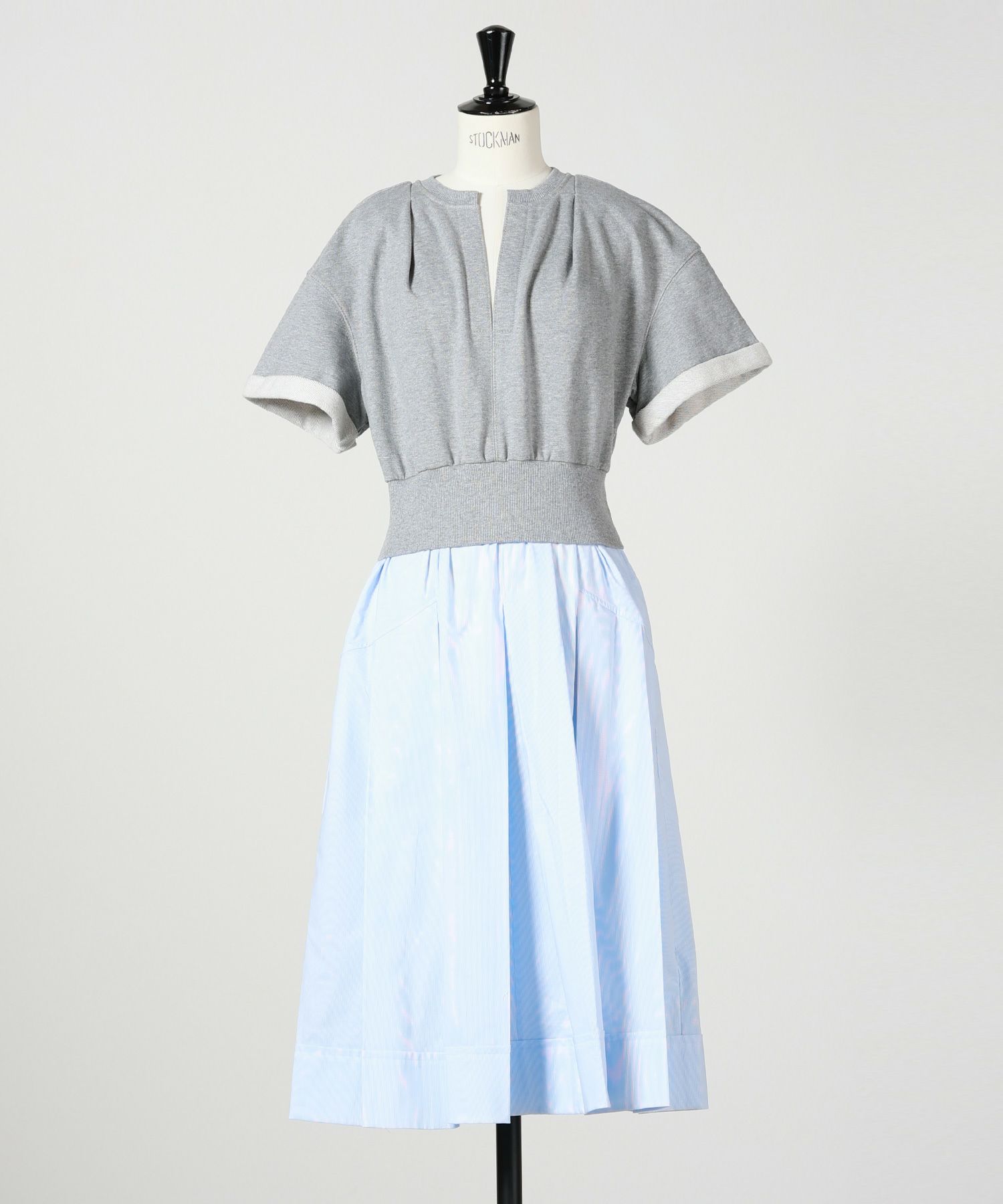 04(GREY MELANGE-BLUE MULTI)