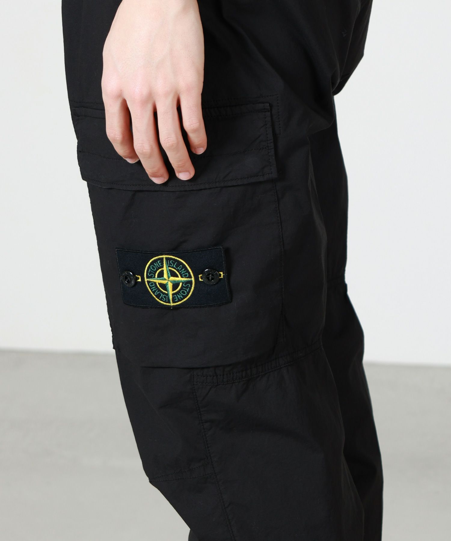 ストーンアイランド pantalone regular tapered pant Stone Island Pantalone Regular Tapered Pants Black Men's - SS23 - US