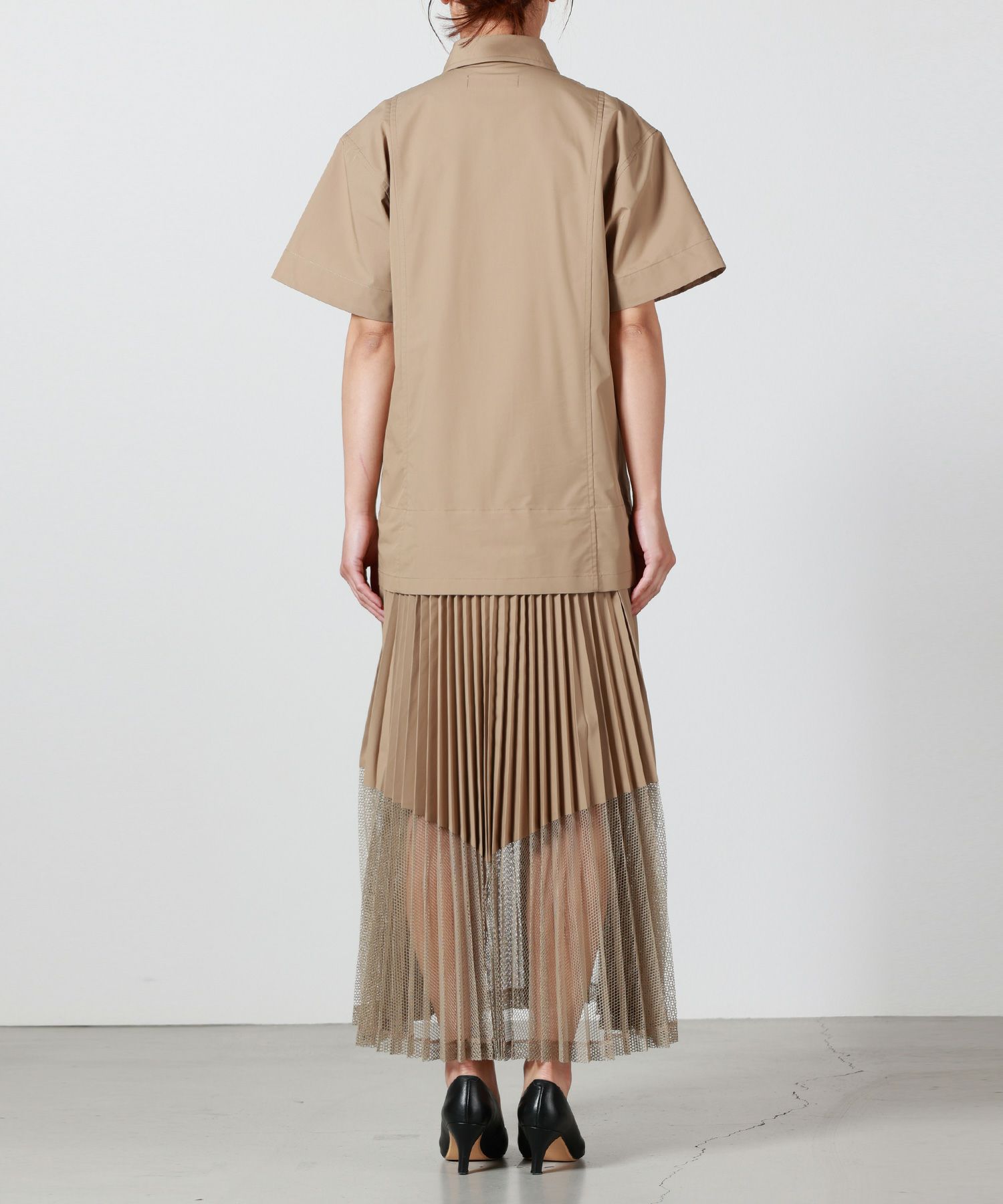 TOGA PULLA(トーガプルラ)】 TYPEWRITER MESH DRESS｜PARIGOT ONLINE