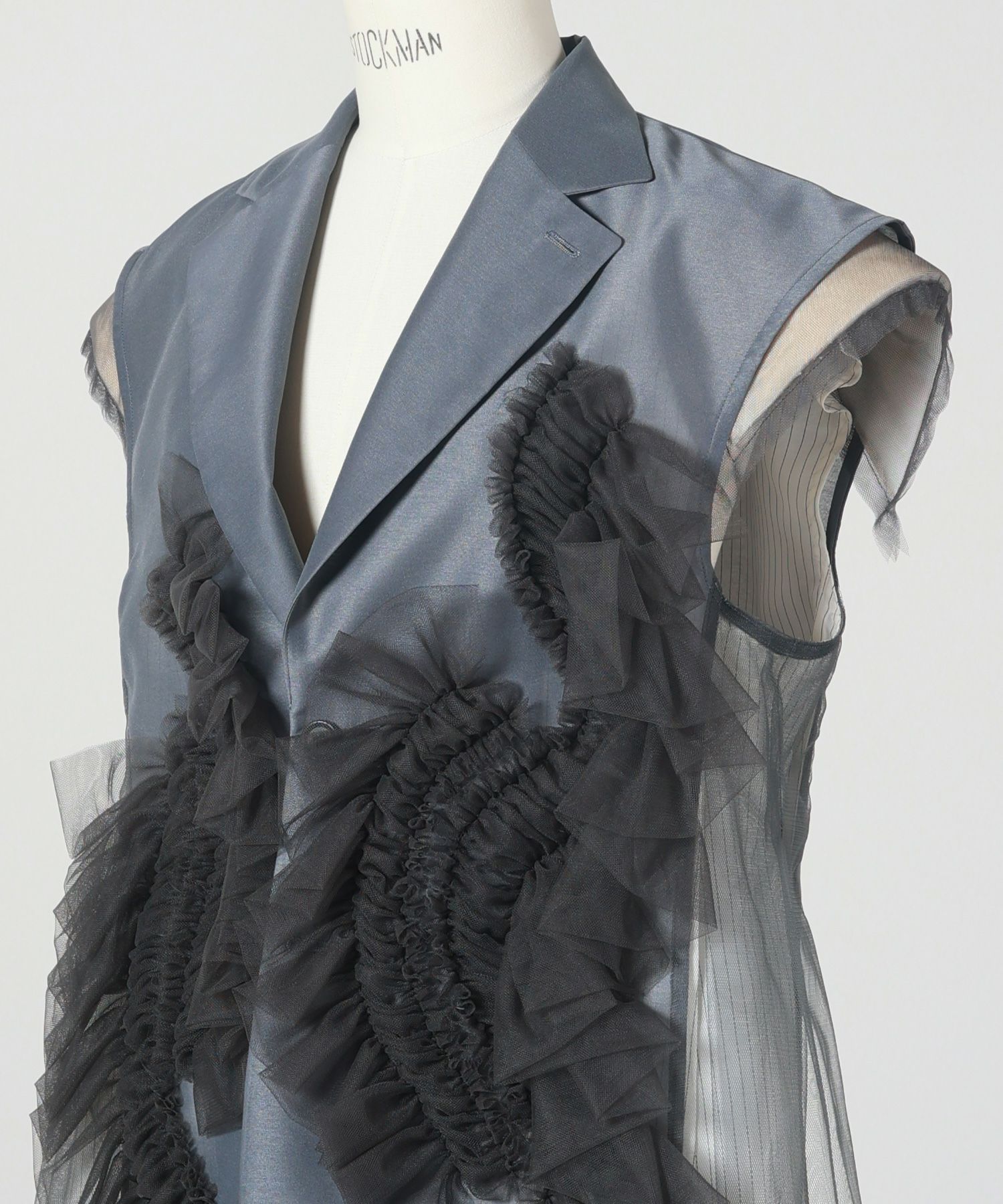 Chika Kisada ブラックチュールベスト Chika Kisada(チカ キサダ)】 チュールベスト Chika Kisada（チカ