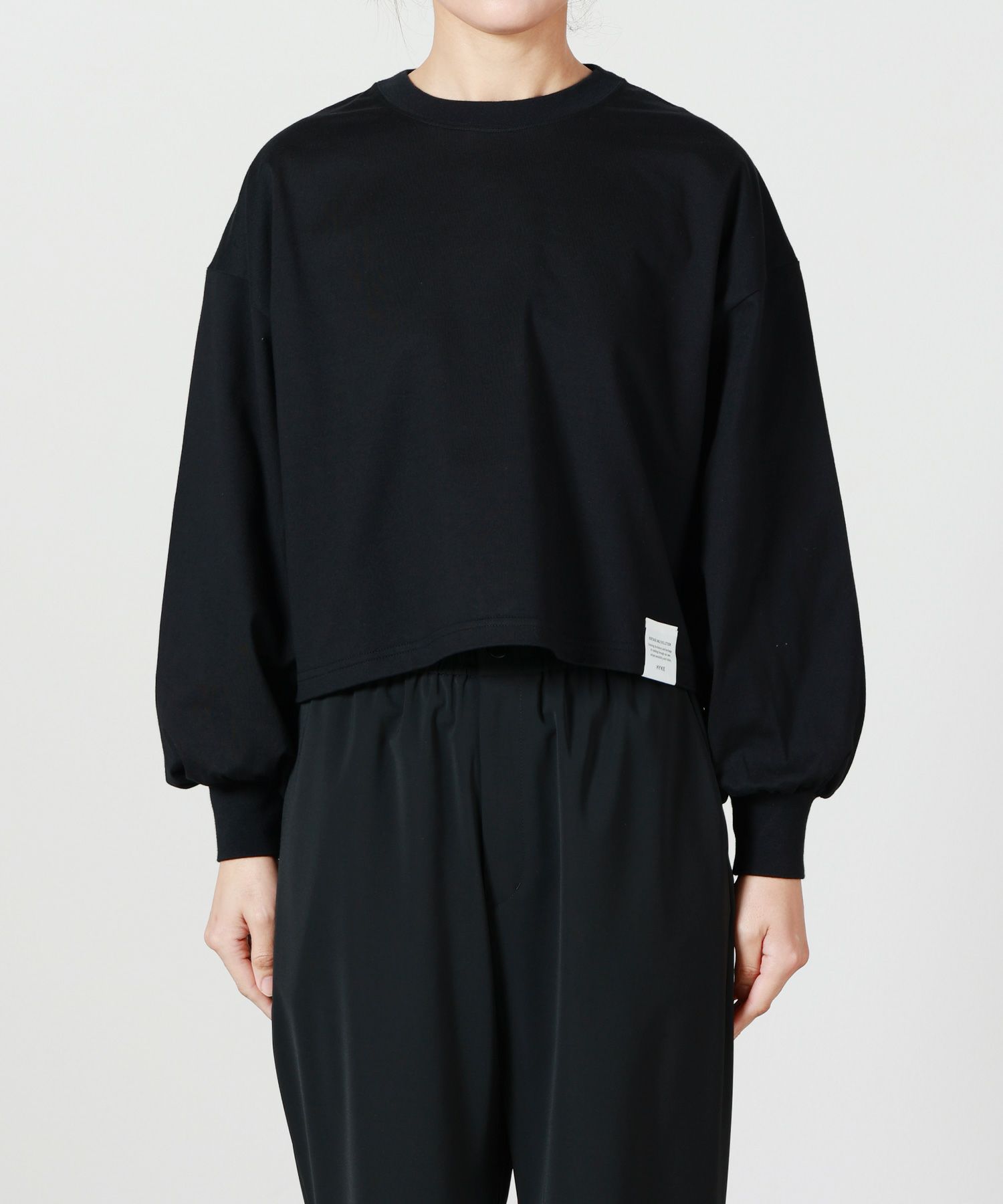 HYKE(ハイク)】 CROPPED LONG SLV TEE BIG FIT｜PARIGOT ONLINE