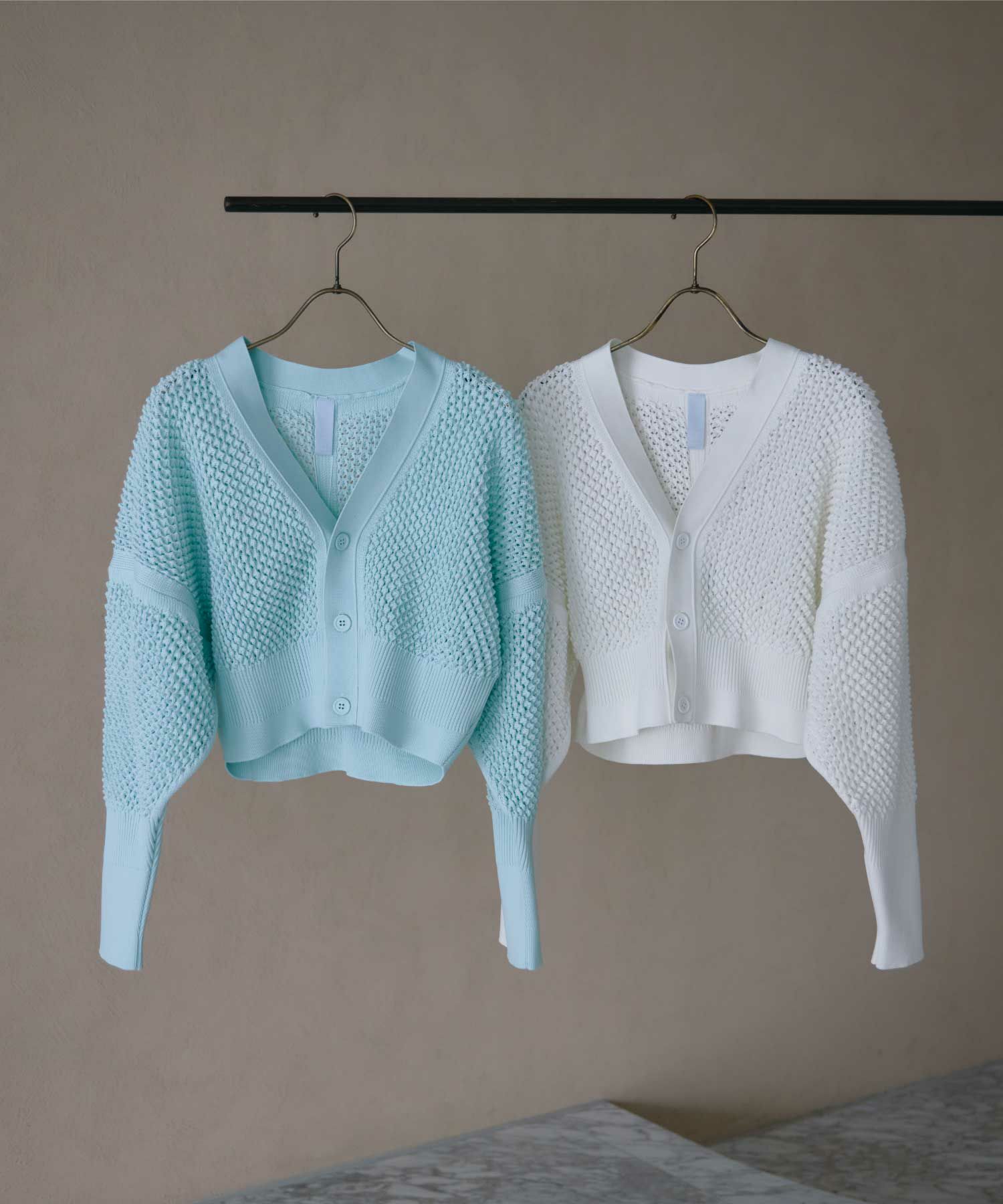 CFCL(シーエフシーエル)】 PARIGOT別注 LATICE CROPPED CARDIGAN