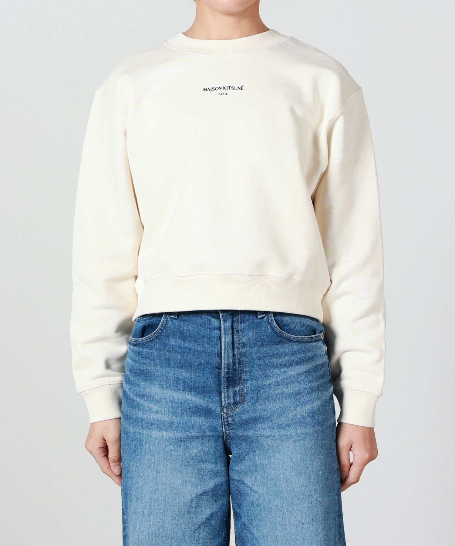 MAISON KITSUNE(メゾンキツネ)】 パリ クロップド スウェットシャツ